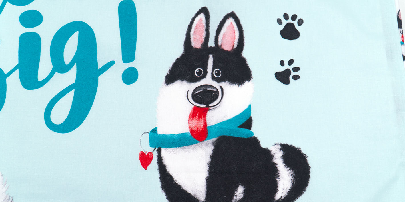 pościel 100x135 pies dream mięta 5904708912908 4580B 